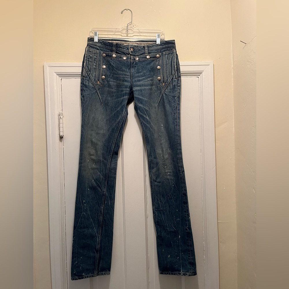 Number (N)ine d*ck flap blue denim.